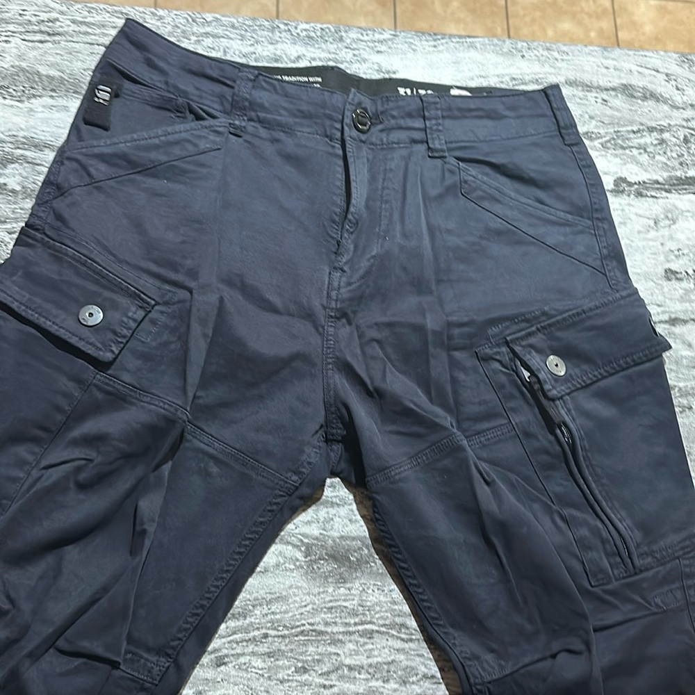 G-Star Raw Roxic Straight Tapered Cargo Pant 31 x 32 Dark Navy Blue